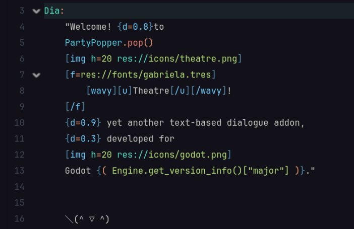 Dialogue preview script